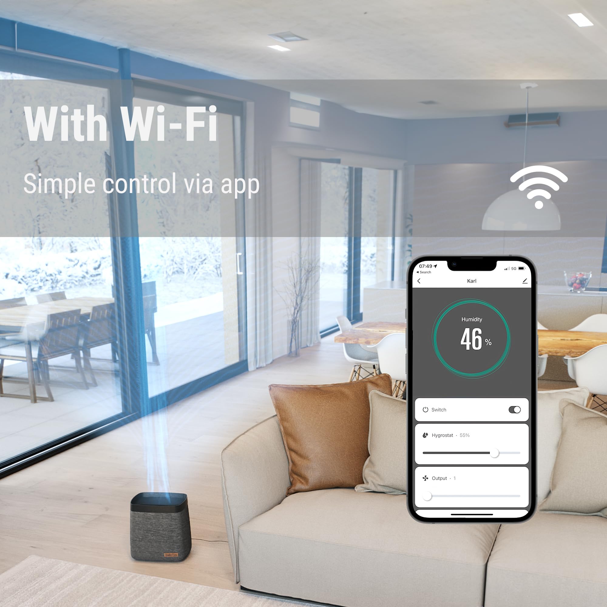 Amazon.co.jp: 【公式】Stadler Form Karl 省エネ 気化式加湿器